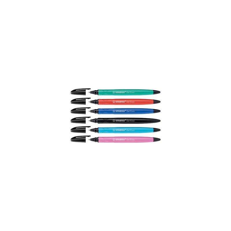 Penna Stabilo gel Exxx cancellabile blu