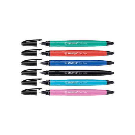 Penna Stabilo gel Exxx cancellabile blu