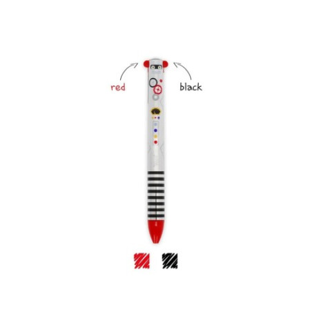 Penna two-color ballpoint pen robot Legami