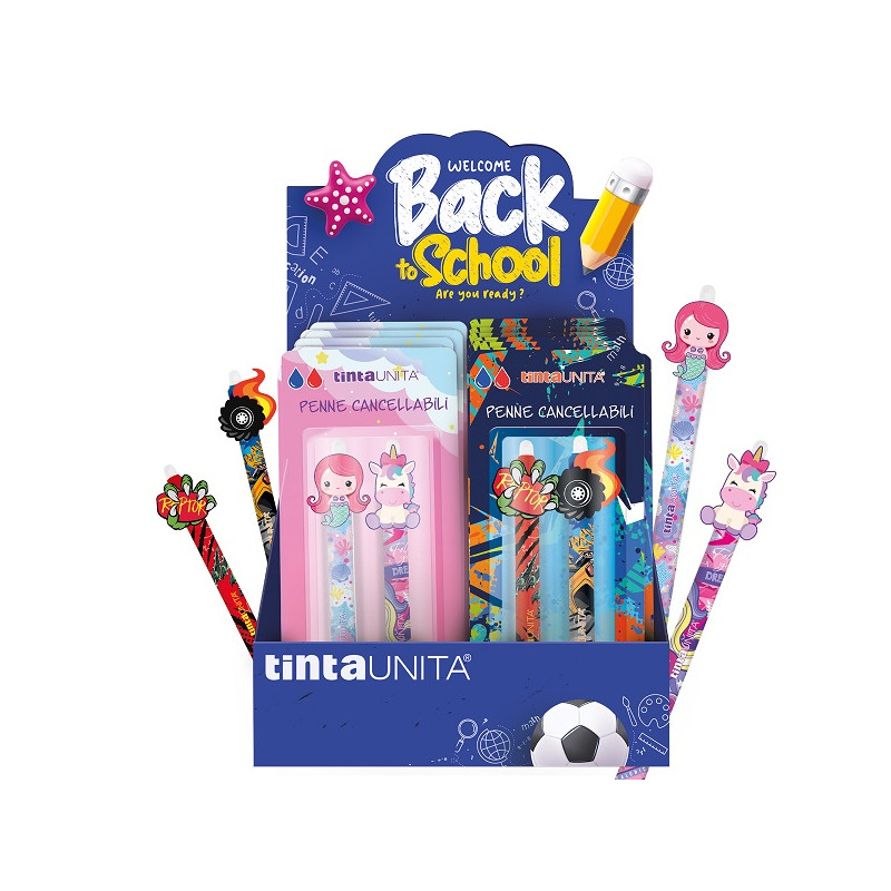 Penne cancelline TINTAUNITA blu+ rossa