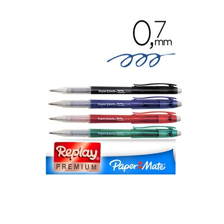 Penne Replay Premium verde ricaricabile cancellabile