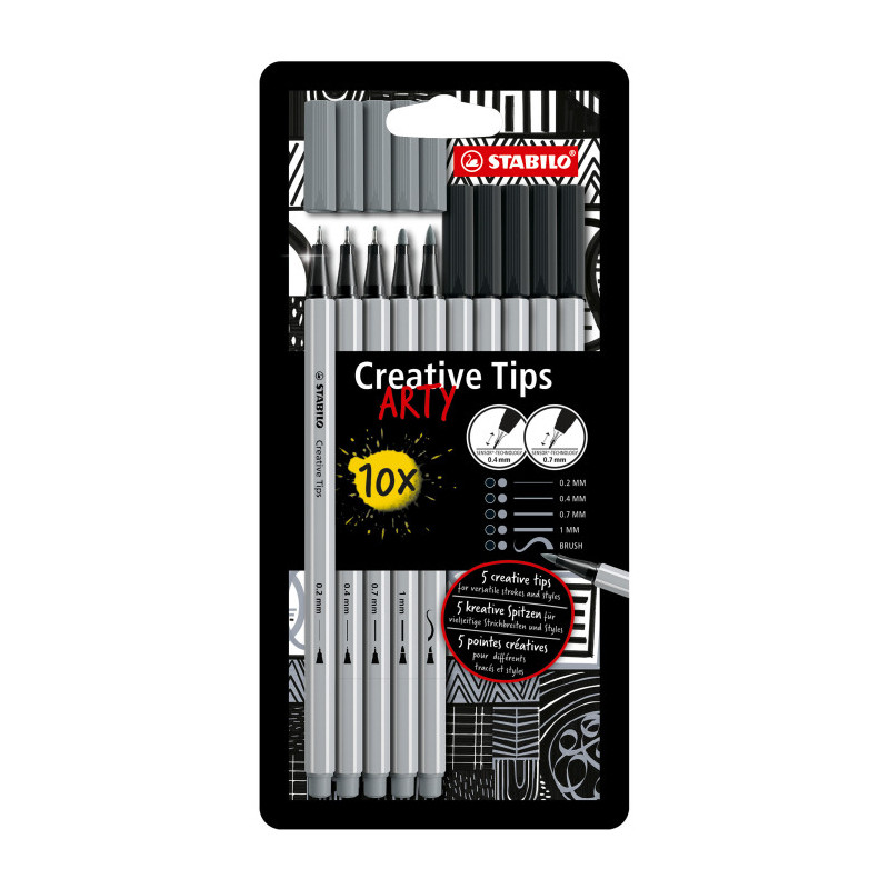 Penne Stabilo Creative tips 10pz