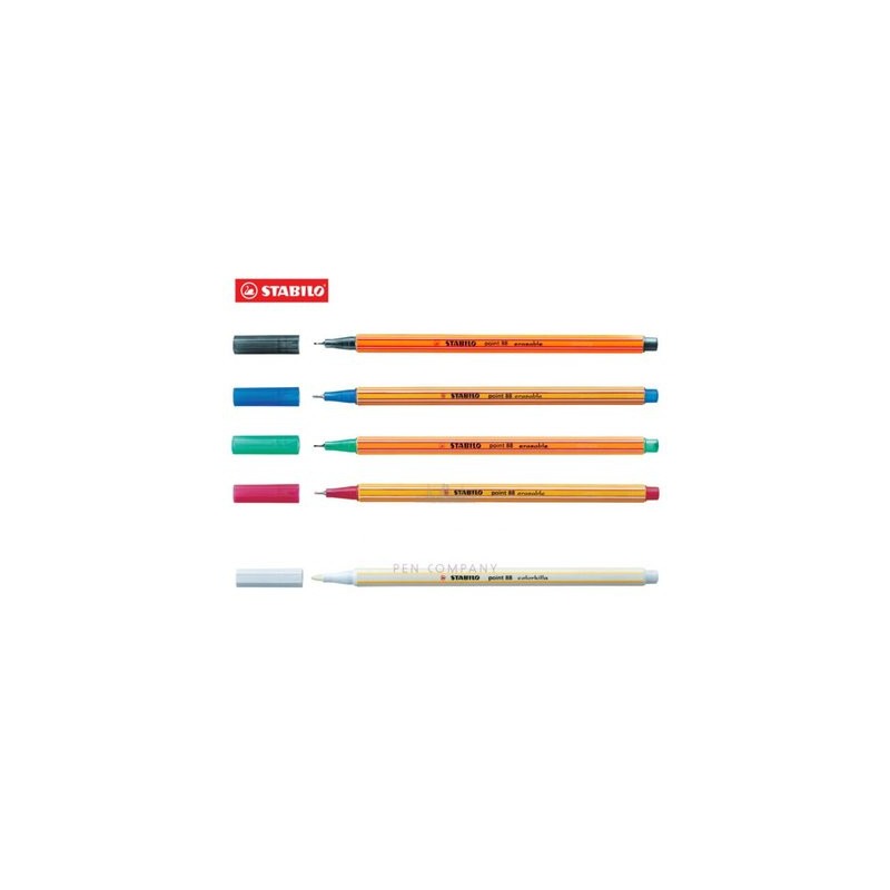 Penne Stabilo point 88 CANCELLABILE 5pz