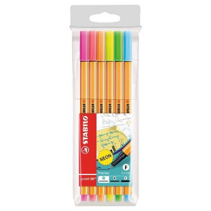 Penne Stabilo point 88 fineliner Astuccio 6pz