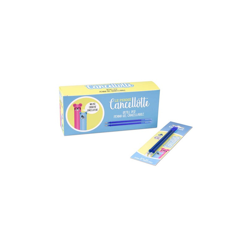 Refills gel cancellotta Colourbook blu 2pz