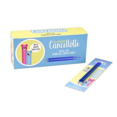 Refills gel cancellotta Colourbook blu 2pz