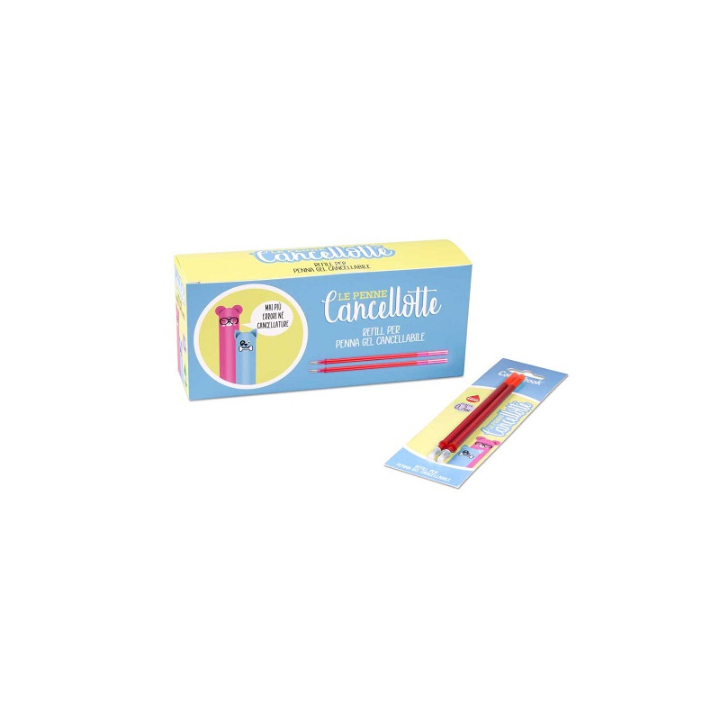 Refills gel cancellotta Colourbook rossi 2pz