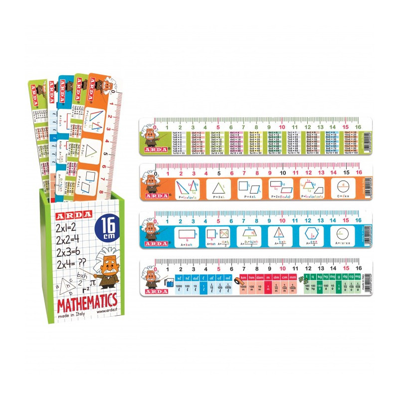 Righello 16cm Arda Mathematics