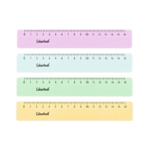Righello cm.16 Colourbook pastel
