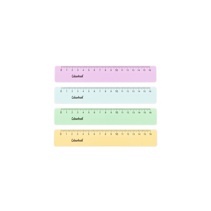 Righello cm.16 Colourbook pastel