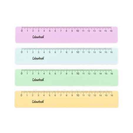 Righello cm.16 Colourbook pastel