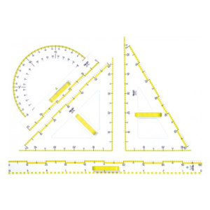 Squadra per lavagna 60x60°