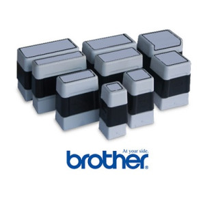 Timbro brother autoinchiostrante digitale completo 34mmx58mm blu