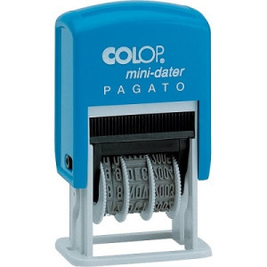 Timbro datario+pagato automatico colop