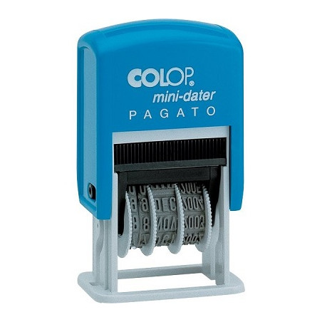 Timbro datario+pagato automatico colop