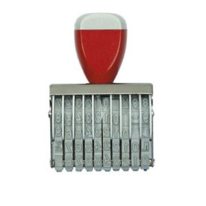 Timbro Numeratore 7mm 8 colonne cod.0708 manuale