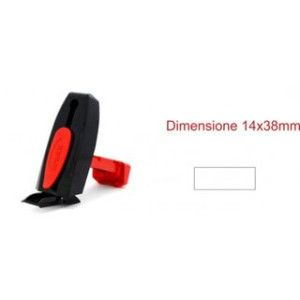 Timbro tascabile 38x14mm