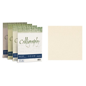 Carta Calligraphy Algae avorio 90gr 50 ff