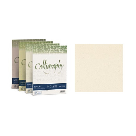 Carta Calligraphy Algae avorio 90gr 50 ff