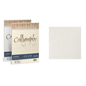 Carta Calligraphy Canvas A4 100gr. 50ff bianco