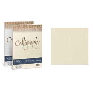 Carta Calligraphy Canvas A4 200gr. 50ff avorio