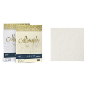 Carta Calligraphy Lino A4 200gr. 50ff bianco