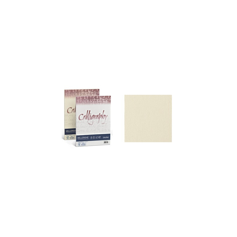 Carta Calligraphy Millerighe A4 200gr.50ff avorio