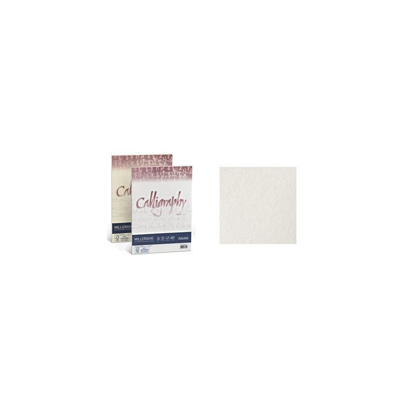 Carta Calligraphy Millerighe A4 200gr.50ff bianco