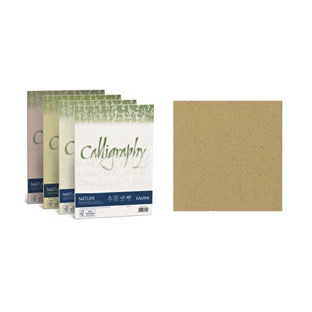 Carta Calligraphy Nature oliva 250gr 50 ff