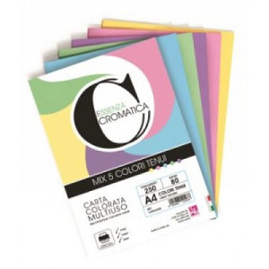 Carta Color A3 200gr 100fg assortita colori tenui (energia cromatica)