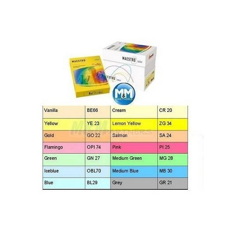 Carta color A4 160gr Maestro 250fg rosa pi25