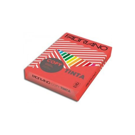 Carta Color A4 200gr Copy Tinta rosso 100fg