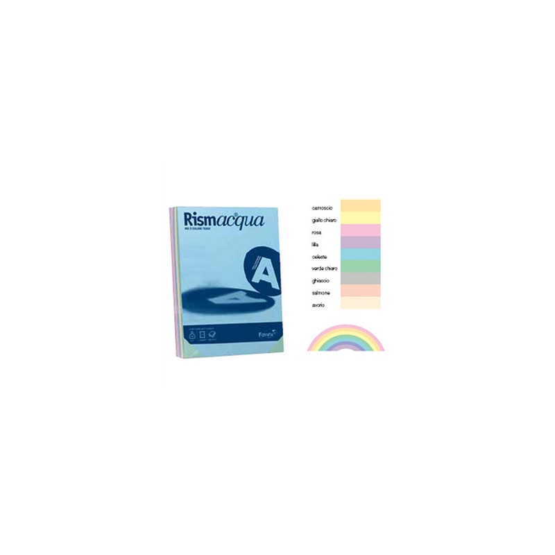 Carta Color A4 200gr Rismacqua 125fg lilla