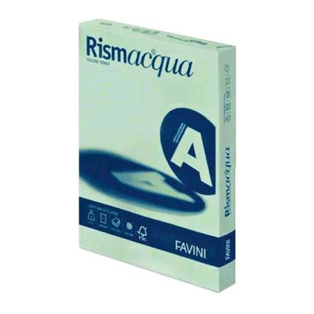 Carta Color A4 200gr Rismacqua 125fg Verde chiaro