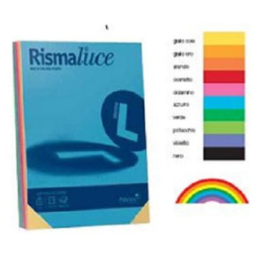 Carta Color A4 200gr Rismaluce 125fg Nero