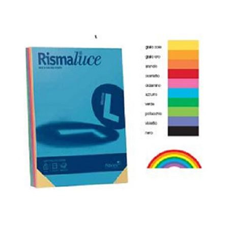 Carta Color A4 200gr Rismaluce 125fg Violetto