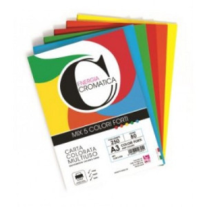 Carta color A4 80gr colori assortiti 12fg (energia cromatica)