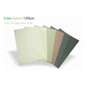 Carta Grezza 120gr 50fg 203x305mm kraft scuro
