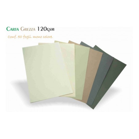 Carta Grezza 120gr 50fg 203x305mm tortora