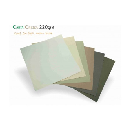 Carta Grezza 220gr 24fg 305x305mm kraft scuro