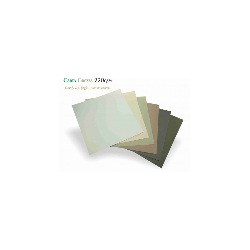 Carta Grezza 220gr 24fg 305x305mm tortora