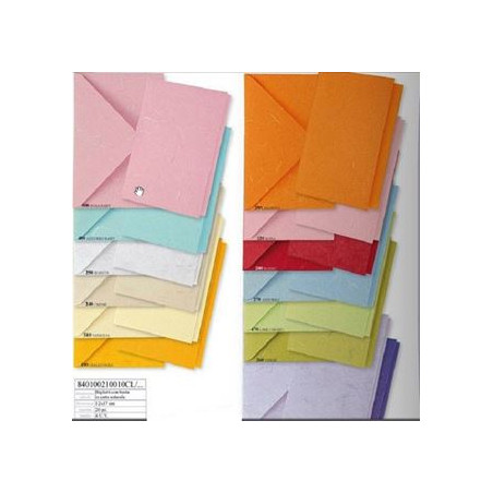 Carta naturale 10pz Papeterie vari colori