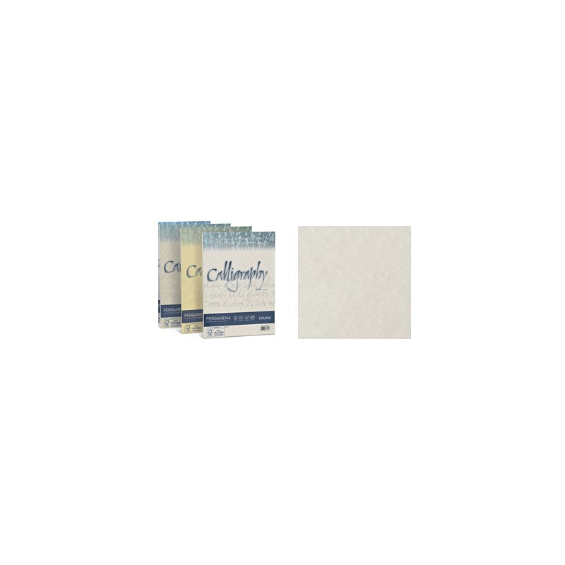 Carta Pergamena Calligraphy  A4 200gr. 50ff perla