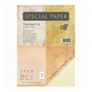 Carta special paper bapi Tintoretto A4 avorio 140gr 25fg