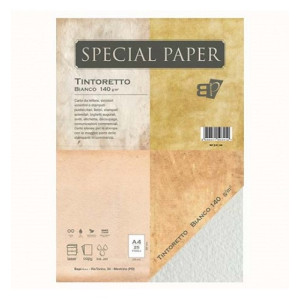 Carta special paper bapi Tintoretto A4 bianca 140gr 25fg