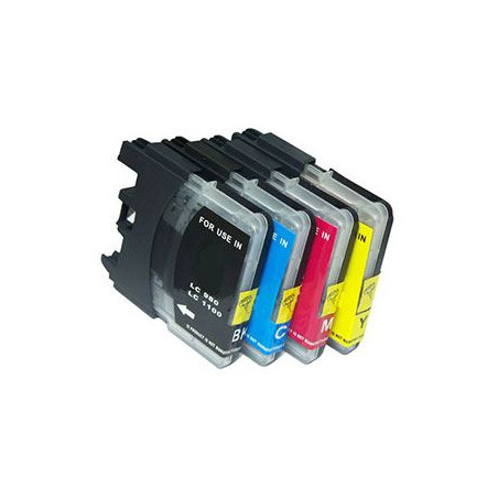 Cartuccia Brother LC980/985/1100 Comp. gialla