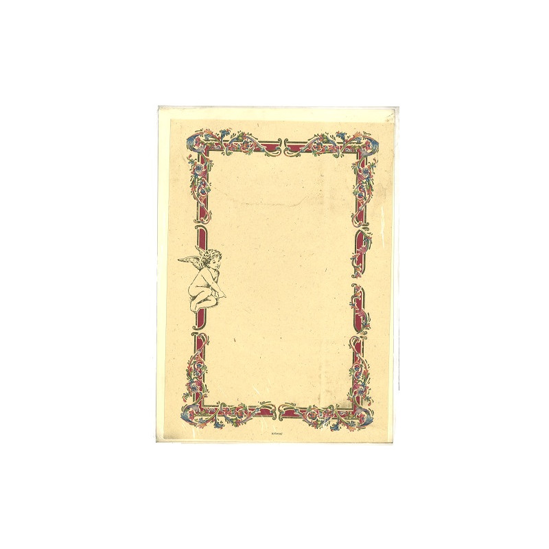 Diplomi in pergamena 17x24 Pergamena con angioletto con busta