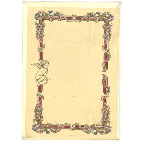 Diplomi in pergamena 17x24 Pergamena con angioletto con busta