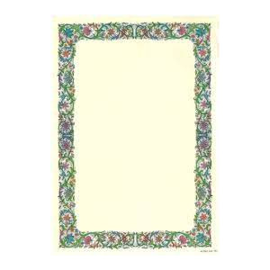 Diplomi in pergamena 24x34 fiori bordati