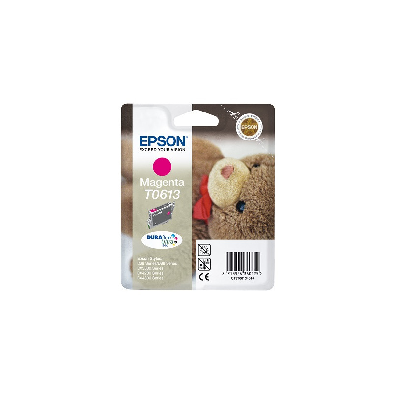 Cartuccia Epson T0613 Originale Magenta